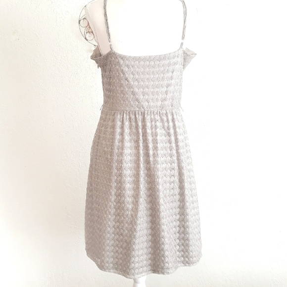 Studio Y Metallic Lace Party Dress -  Size Large - Picture 2 of 10